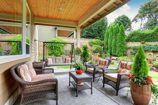 Terrace Landscaping in Spring