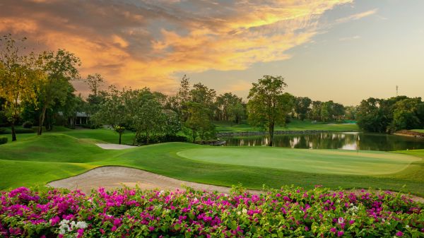 Golf Course Landscaping in Spring