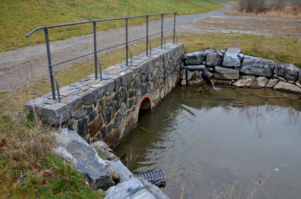 Culvert Landscaping in Spring