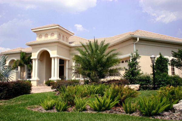 New Home Landscaping in Spring