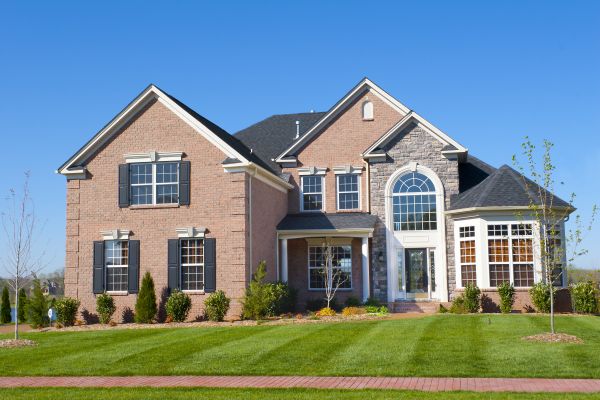 New Construction Landscaping in Spring