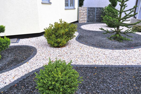 Rock Landscape Design in Spring