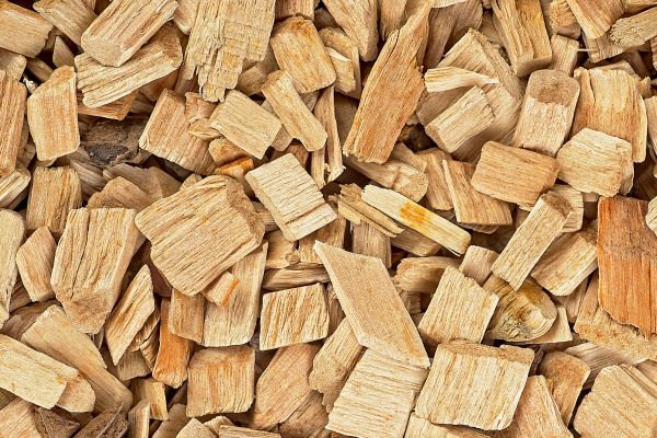 Wood Chips Installation in Spring