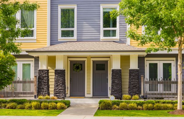 Townhouse Landscaping in Spring