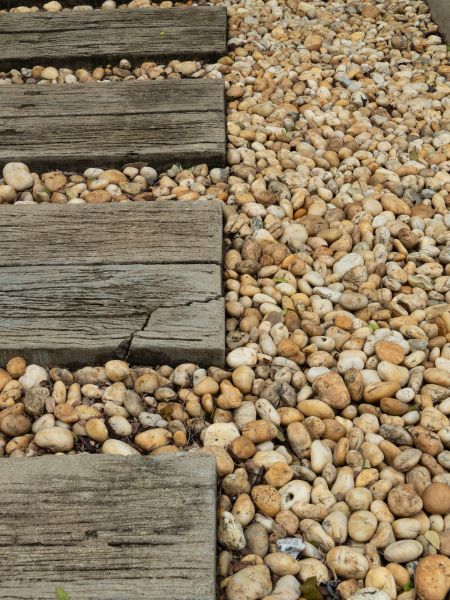 Pea Rock Installation in Spring