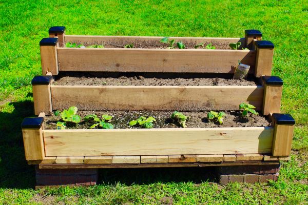 Raised Garden Bed Installation in Spring