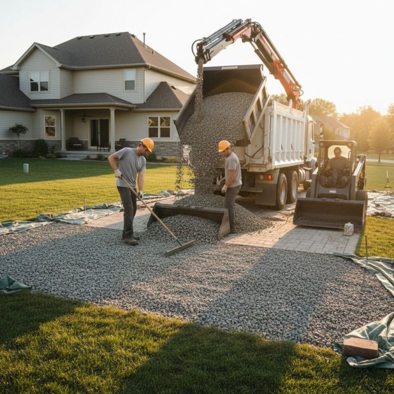 Decorative Gravel Delivery detail