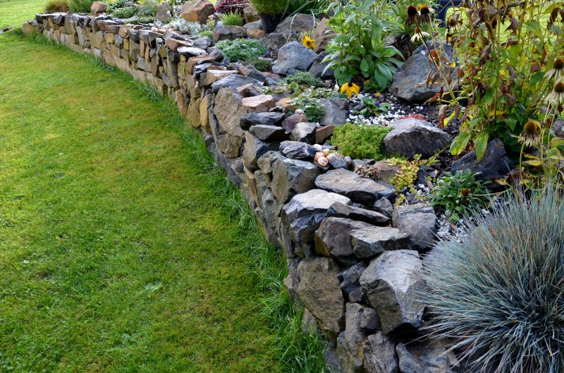 Natural Stone Retaining Wall
